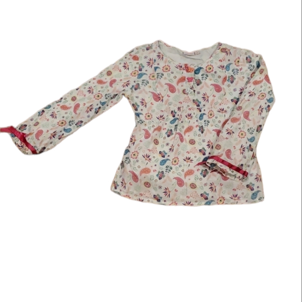 Butterfly by Matthew Williamson Floral White Boho Shirt